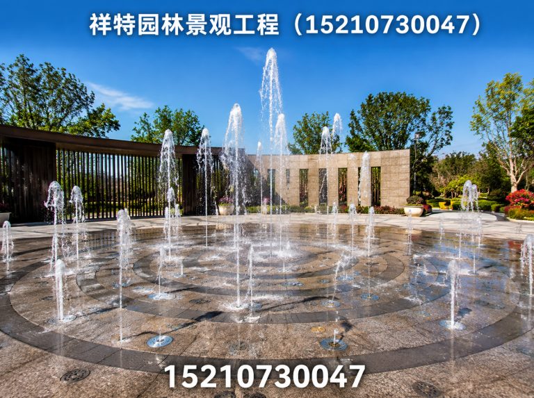曲阳县旱地喷泉展示图